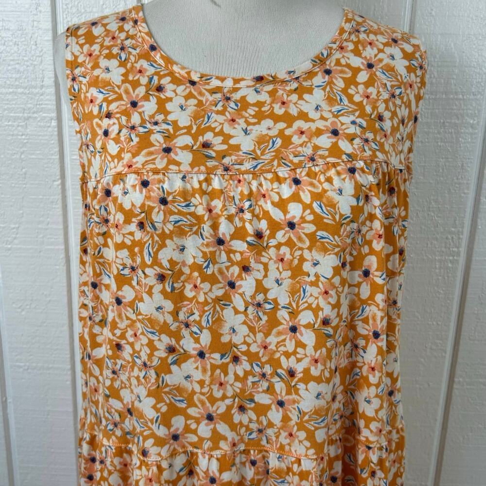 Koolaburra Ugg Floral Lounge Mini Dress Tiered Casual Size M - Picture 3 of 7